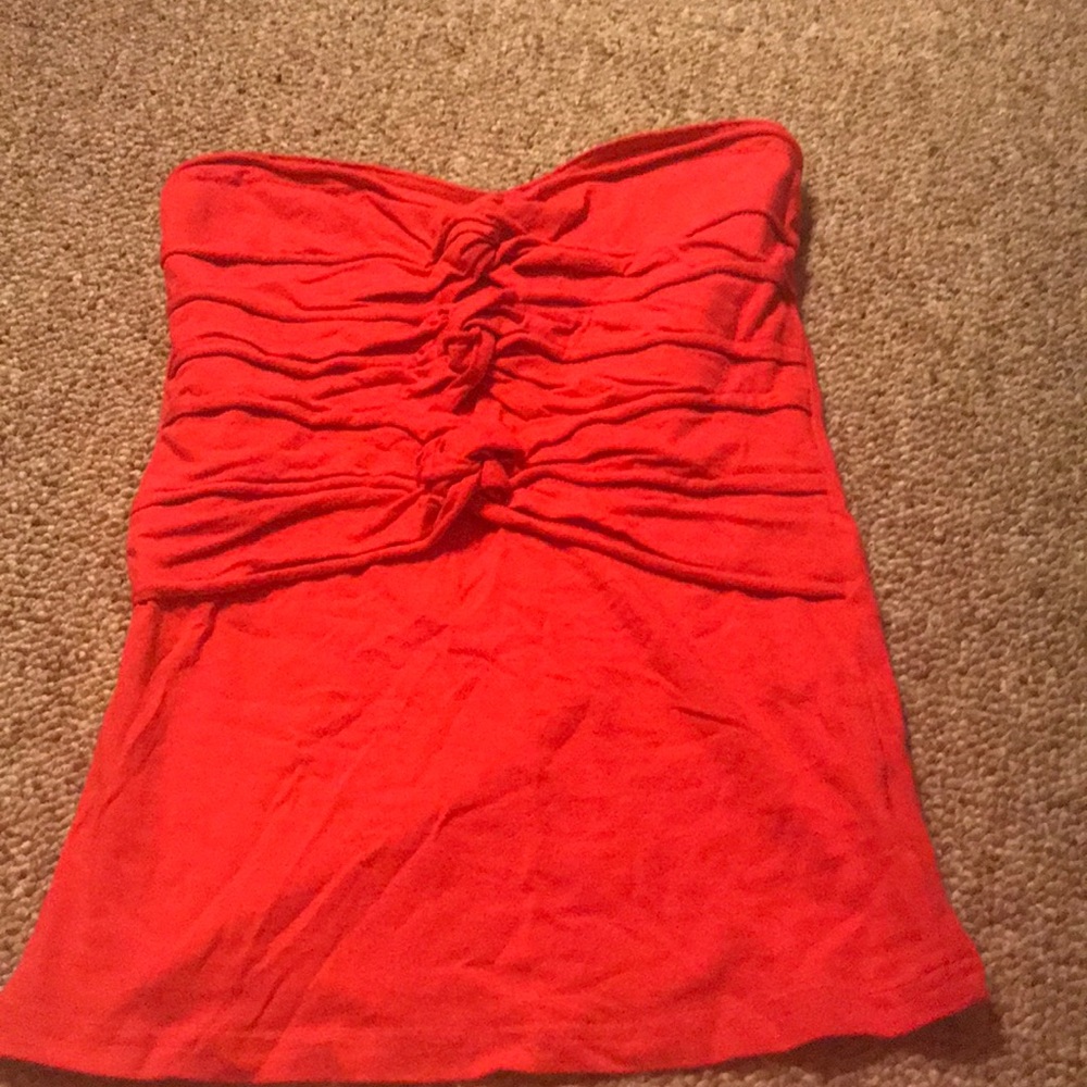 Free People tube top with tied front